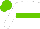 WHITE, LIGHT GREEN hoop, LIGHT GREEN cap