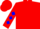 Red, blue 'j', blue diamonds on sleeves, red cap