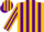 Gold ,purple stripes