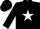 Black, white framed star