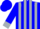 Blue, silver g, black & silver stripes, silver epaulets & cuffs