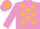 mauve, gold stars, mauve cap, gold star