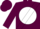 Maroon, maroon x in white ball, white sash in maroon slvs