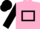 Pink, black hollow box, sleeves and cap