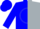 Blue & silver halves, silver circle hd