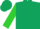 Dark green, lime green emblem, lime green emblem on sleeves