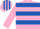 Pink & royal blue hoops, striped cap