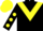 Black, Yellow chevron, Black sleeves, Yellow spots, Yellow cap