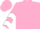 Pink, white chevrons on sleeves