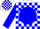 White, white 'mx' on blue ball, blue blocks on sleeves