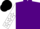 Purple with white sleeves purple stars on sleeves and white stars on on front