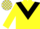 YELLOW, black chevron, white & yellow check cap