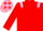 Red, pink epaulets, pink cap, red stars