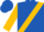 Royal blue, gold 'ccc', gold sash, royal blue bars on gold sleeves