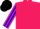 Rose body, rose arms, blue striped, black cap