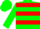 Green, white & red hoops, white circled 'ars', green slvs