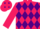 Rose body, purple diamonds, rose arms, rose cap, purple diamonds