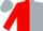 Red, silver halves with 'logo', red and silver cap