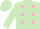Light Green, Pink spots, Light Green sleeves