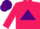 Rose body, purple triangle, rose arms, purple cap