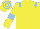 Yellow, Light Blue epaulets and armlets, hooped cap