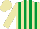 Beige and emerald green stripes, beige sleeves