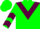 Green,gray mouse on maroon triangular panel,maroon chevrons on sleeves