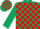 Dark Green and Red check, Dark Green sleeves