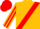 Old gold, red sash, striped sleeves, red cap