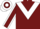 Burgundy, white chevron, burgundy sleeves, white seams, hooped cap