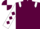 Maroon, white epaulets, white sleeves, maroon diamonds, maroon and white quartered cap