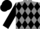Grey And Black Diamonds, black sleeves, Black cap