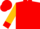 Red, gold 'h&h', red 'h&h' and cuffs on gold sleeves, red cap
