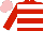 Red, White hoops, Pink cap