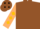Brown, gold tf brand, tan sleeves, gold diamonds