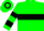 Hunter green, black hoop