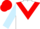 White body, red chevron, light blue arms, red cap