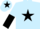 Light blue, black star, halved sleeves and star on cap
