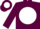 Maroon, white ball,