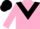 Pink, black chevron, pink and black cap