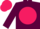 Garnet body, rose disc, garnet arms, rose cap