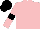 Pink, black armlets, black cap