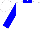 White, blue collar, blue sleeves, white cap