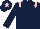 DARK BLUE, PINK epaulets and star on cap
