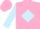 Pink, light blue diamond and sleeves
