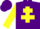 Purple, Yellow Cross of Lorraine and sleeves