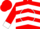 Red, white 's' in circle, white chevrons and cuffs