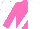 Vieux rose, white sash, halved cap