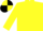 Yellow, black m/c on back, black and yellow diag quarters slvs