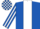 Royal Blue, White stripe, striped sleeves, check cap
